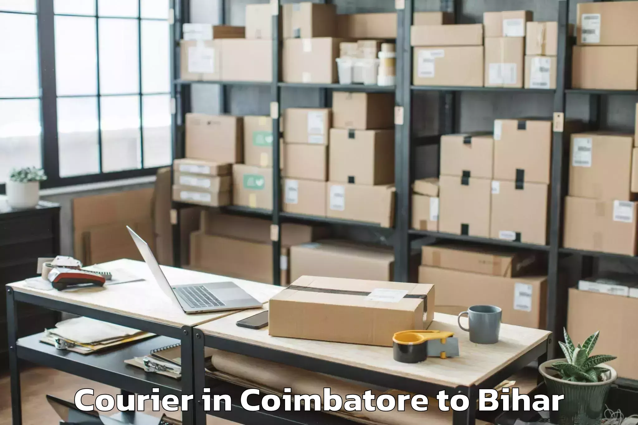 Professional Coimbatore to Bairgania Courier